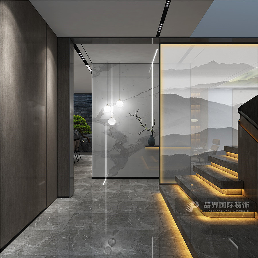 金领九如意330平叠墅现代风格装修效果图·轻奢引领品质