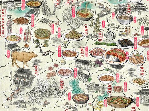 巡湘记美食文化地图