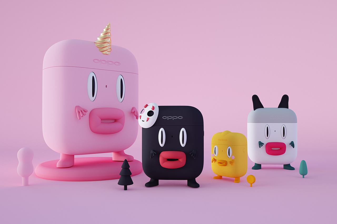 “o"ppo耳机真有一套（图ZMTkyODc0MzUy） - 图案 - 站酷设计师阿叮设计事务所原创素材 - 站酷ZCOOL