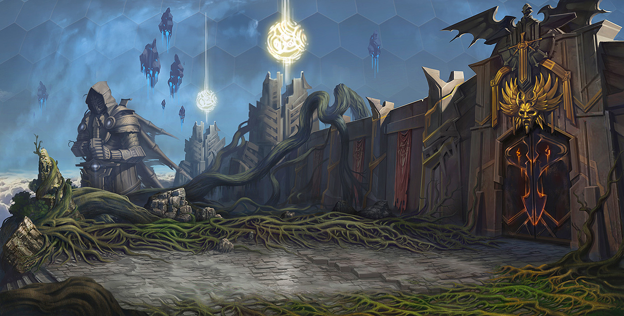 天隙场景|插画|游戏原画|赛伦博_原创作品-站酷zcool