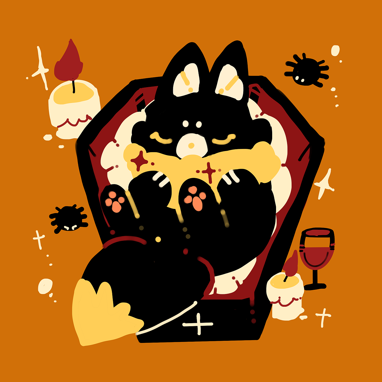 万圣节小煤狐狸🦊