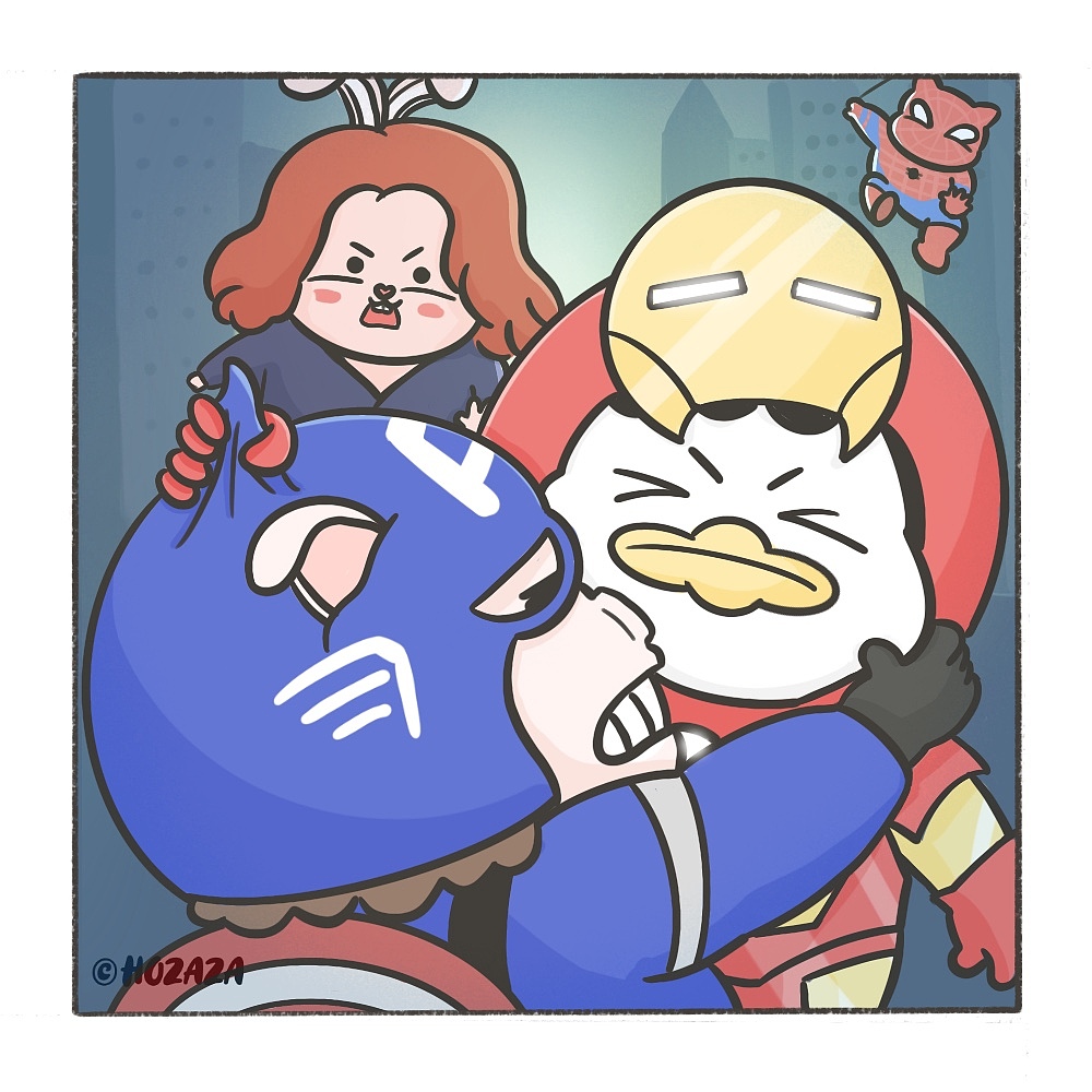 《巴夭社小剧场》（2）（图ZMjQxMTU1NzIw） - 单幅漫画 - 站酷设计师hozaza原创素材 - 站酷ZCOOL