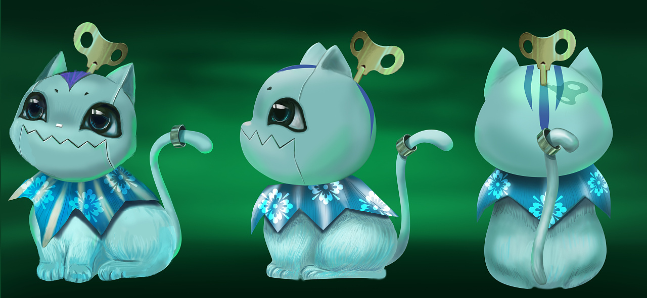 小小英雄发条灵猫---喵贝贝