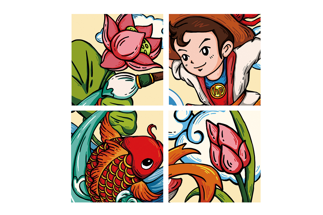 神笔马良—画境成真（图ZNDA5MTE5NDg=） - 图案 - 站酷设计师nene0045原创素材 - 站酷ZCOOL