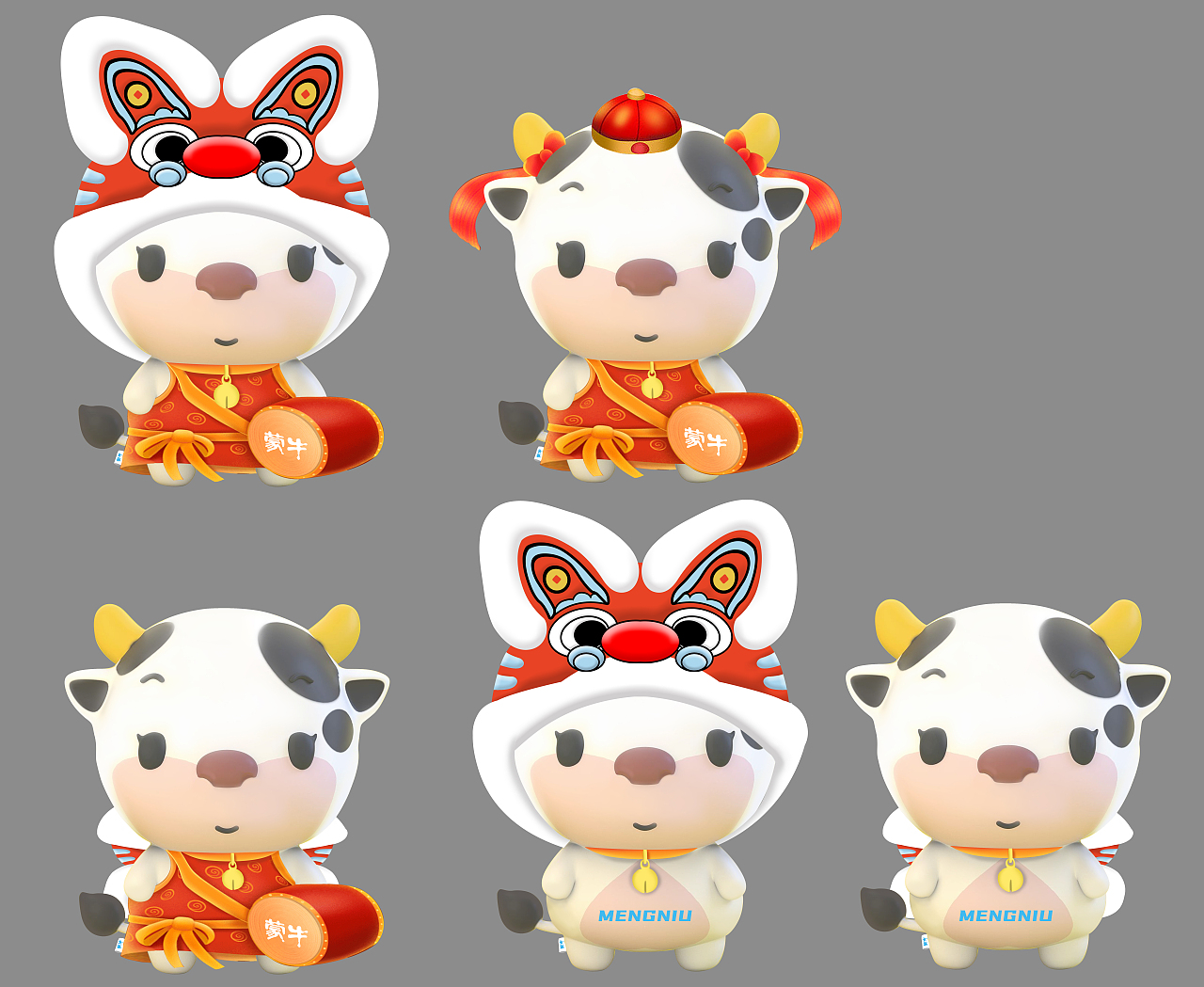 蒙牛新年吉祥物ip设计
