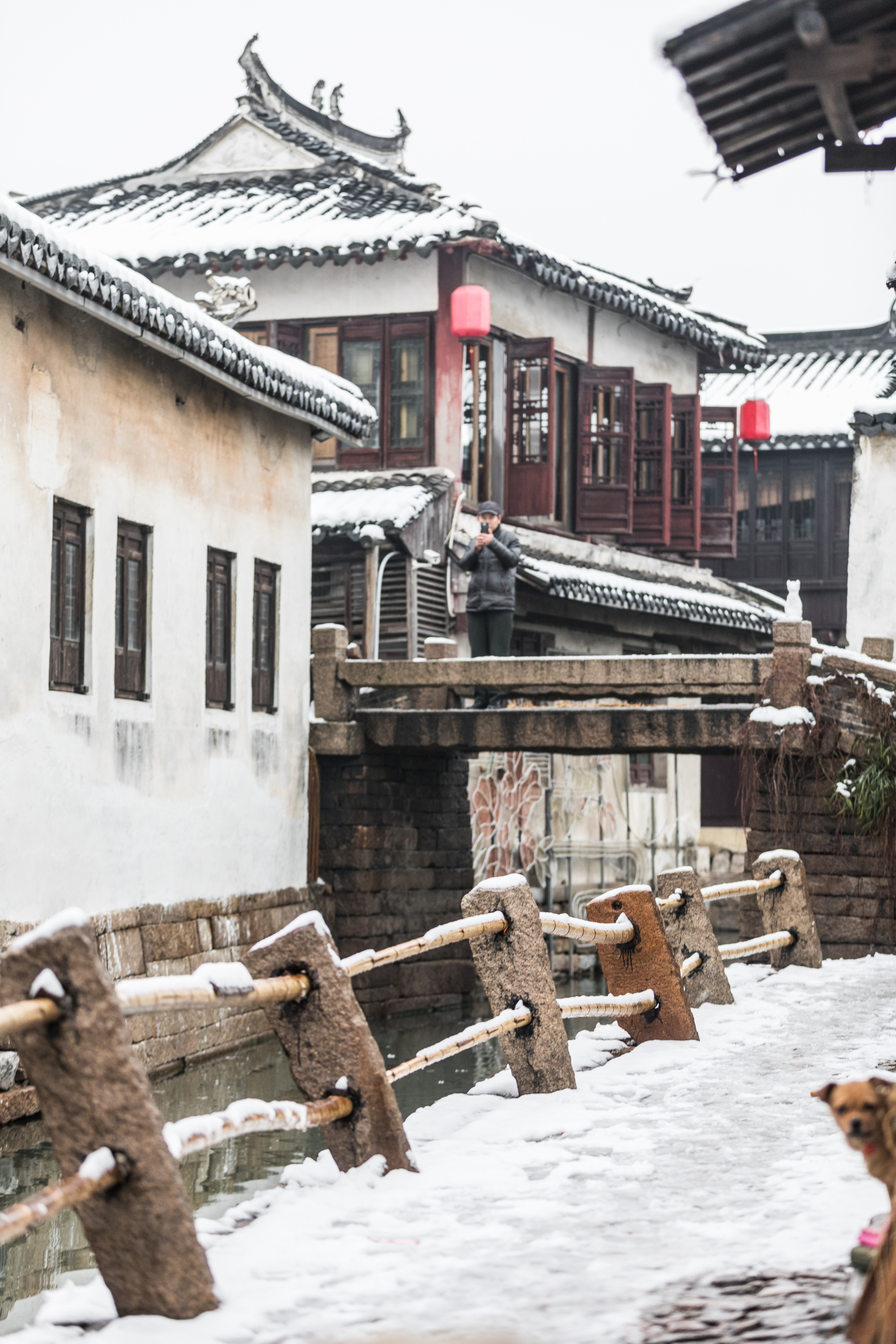 2018年周庄古镇雪景