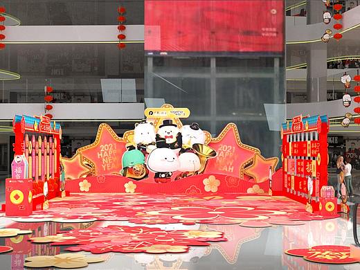 萌力星球乖巧宝宝东平保利新年装饰