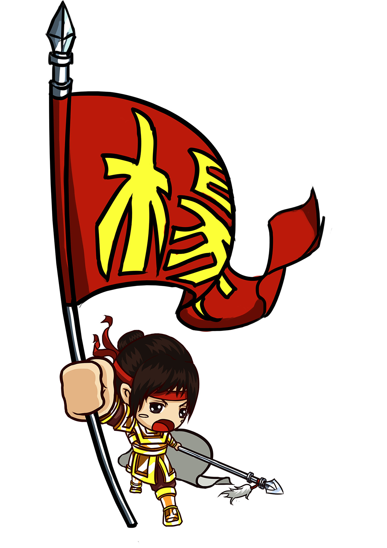 几年前杨家将ip的一些练习稿草图