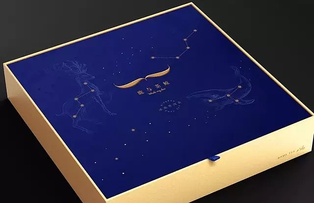 我为八马茶业“鹿与茶鲸”画的包装插画