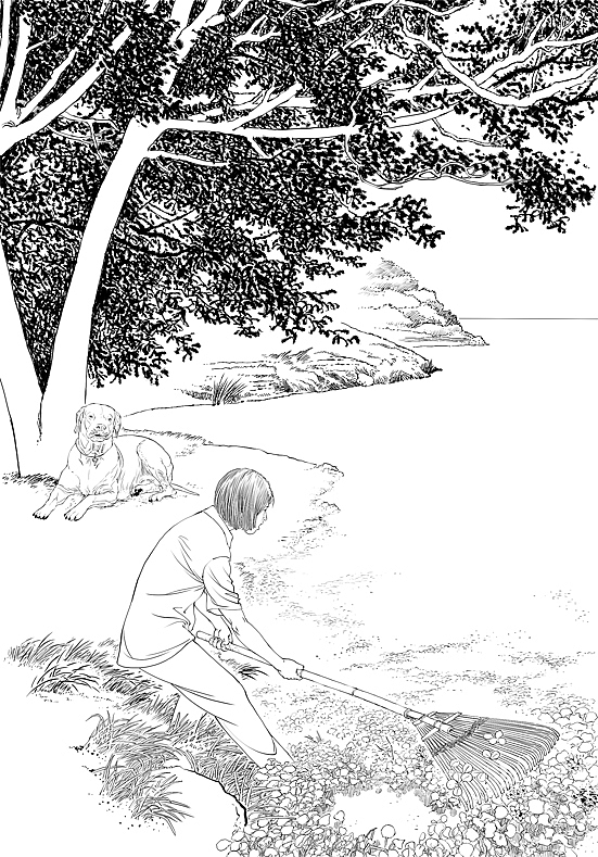 儿童插画,写实儿童插画绘本,写实探险插画,漫画线稿