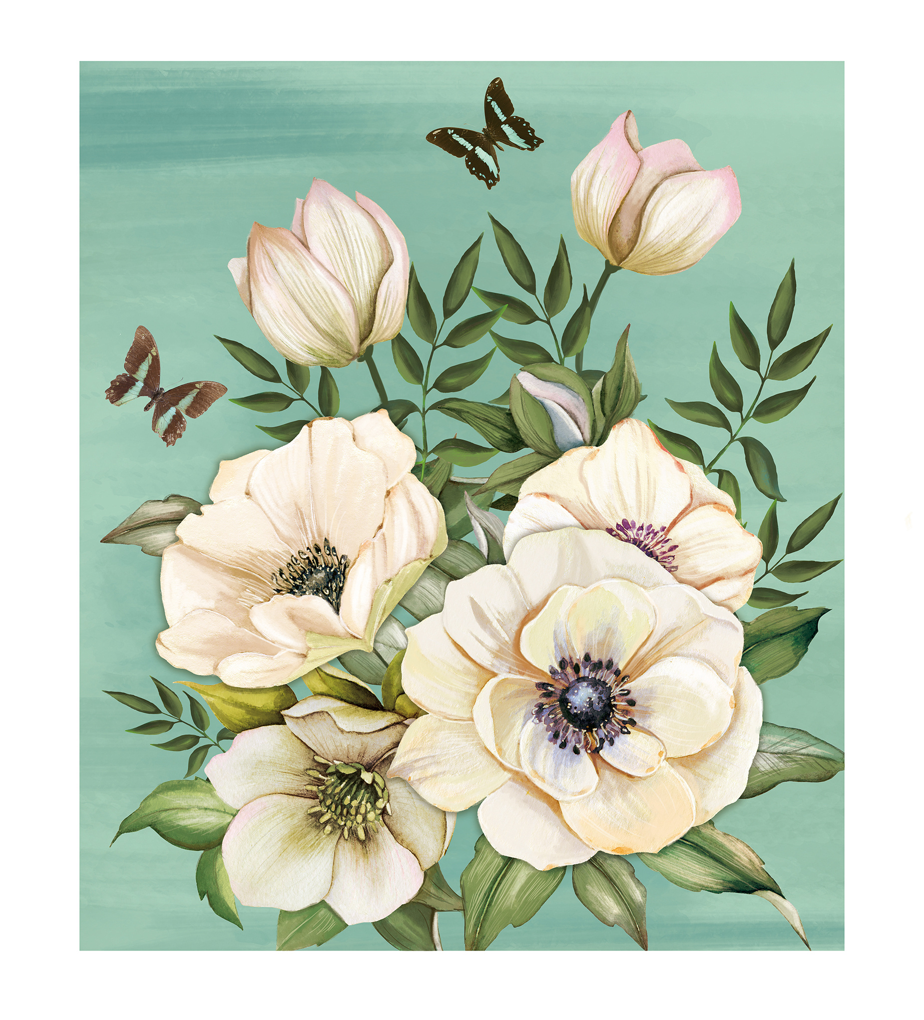 手绘清新花卉|插画|商业插画|mandy果 - 原创作品 - 站酷 (zcool)