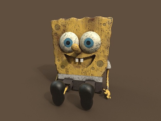 海绵宝宝三维建模
