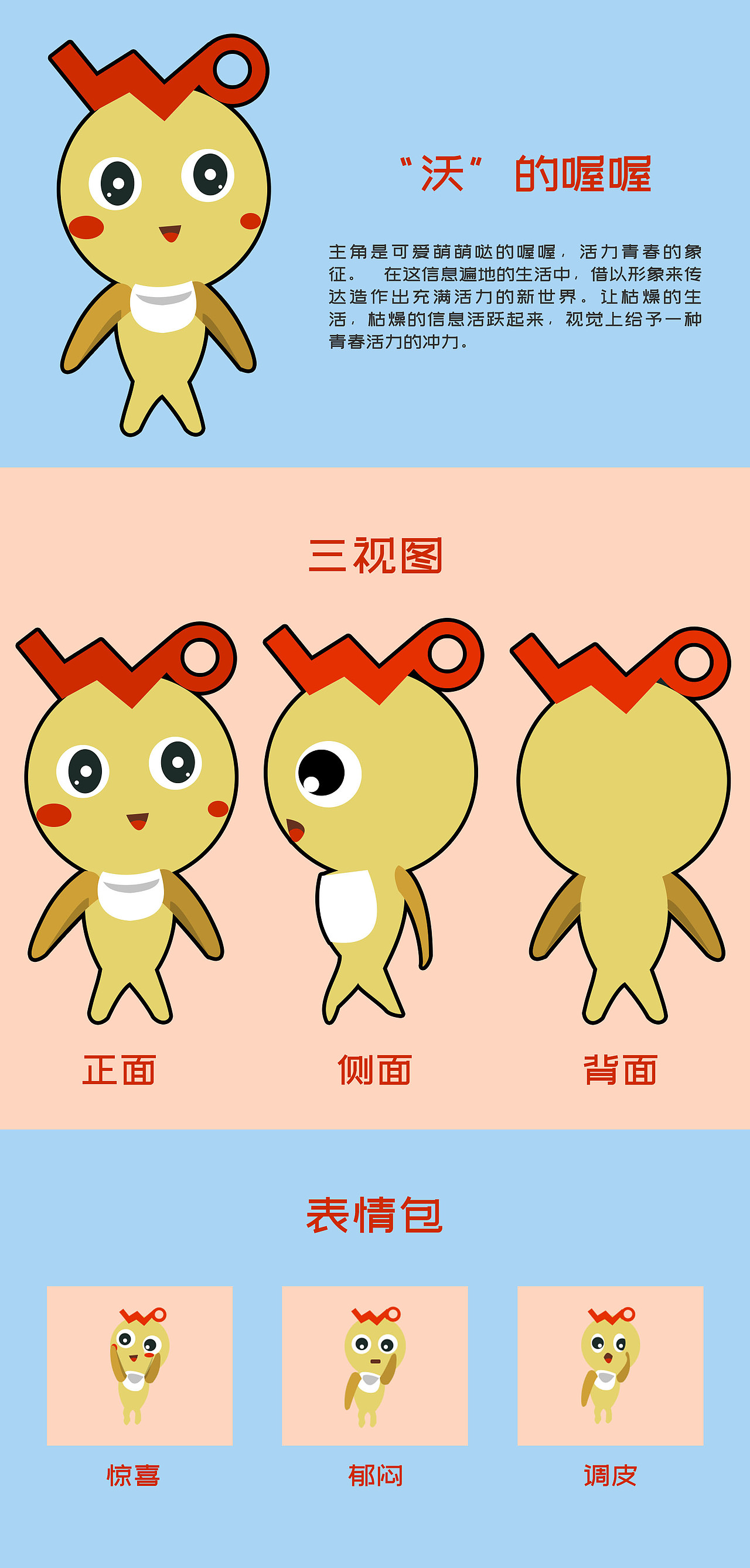 去吧，“沃”的喔喔（图ZMTE1NjI2MzY0） - IP形象 - 站酷设计师minilu原创素材 - 站酷ZCOOL