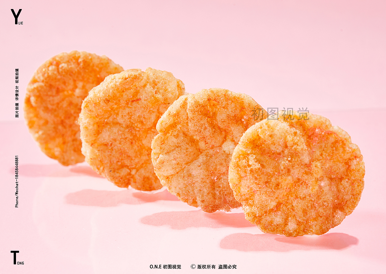 初图 | 虾饼零食摄影 ✖ 天蓝物樱花虾饼拍摄