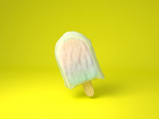 C4D夏日凉爽冰棍制作