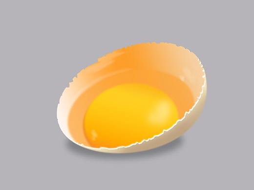 半颗鸡蛋（临摹作品）（个人主页-ZMjQ4MTg3OTY=） - 其他平面 - 站酷设计师哎呀没网了原创素材 - 站酷ZCOOL
