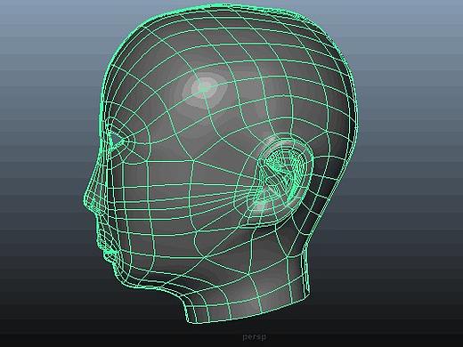 Maya头部建模