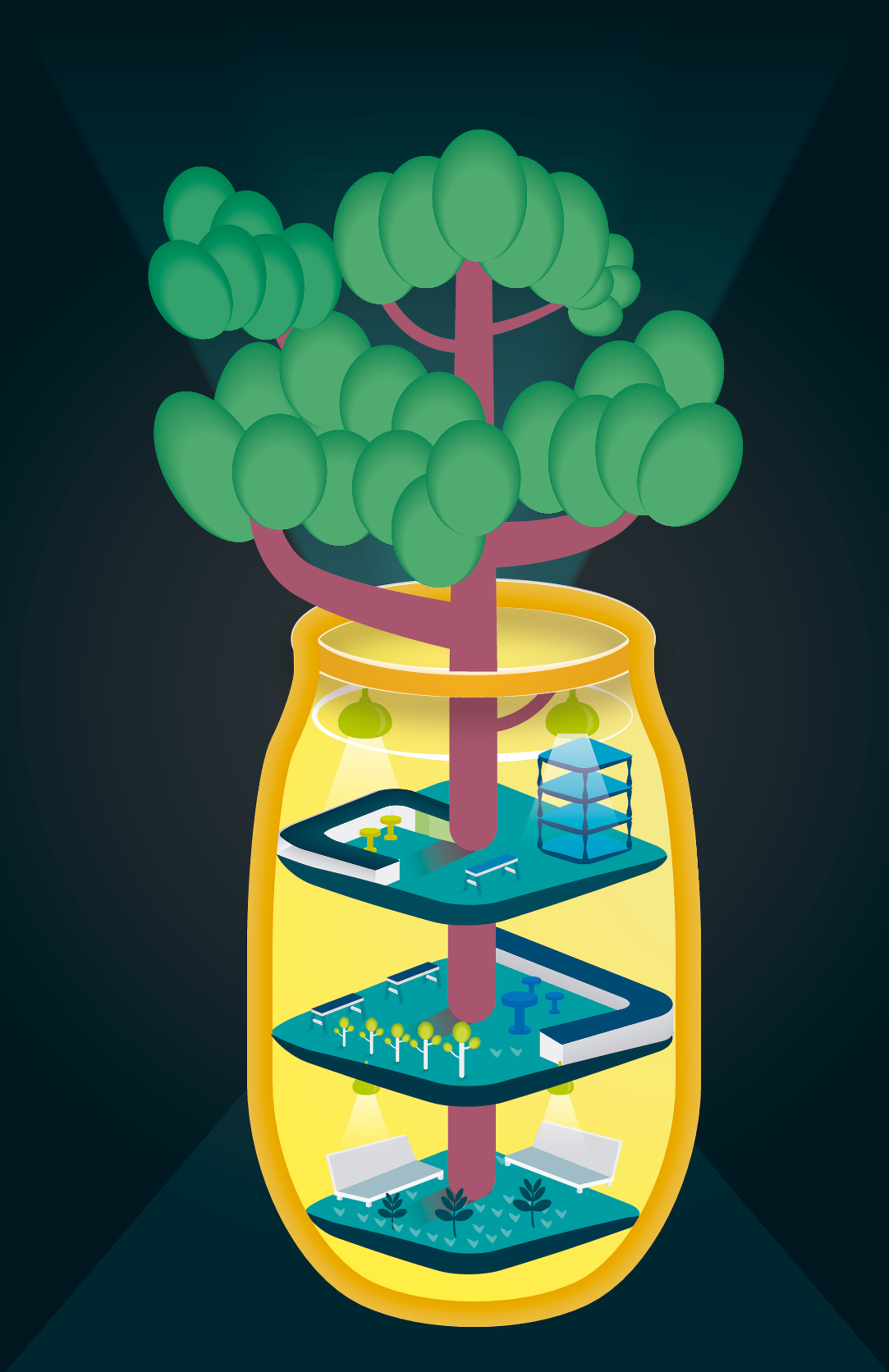 瓶中世界插画研习