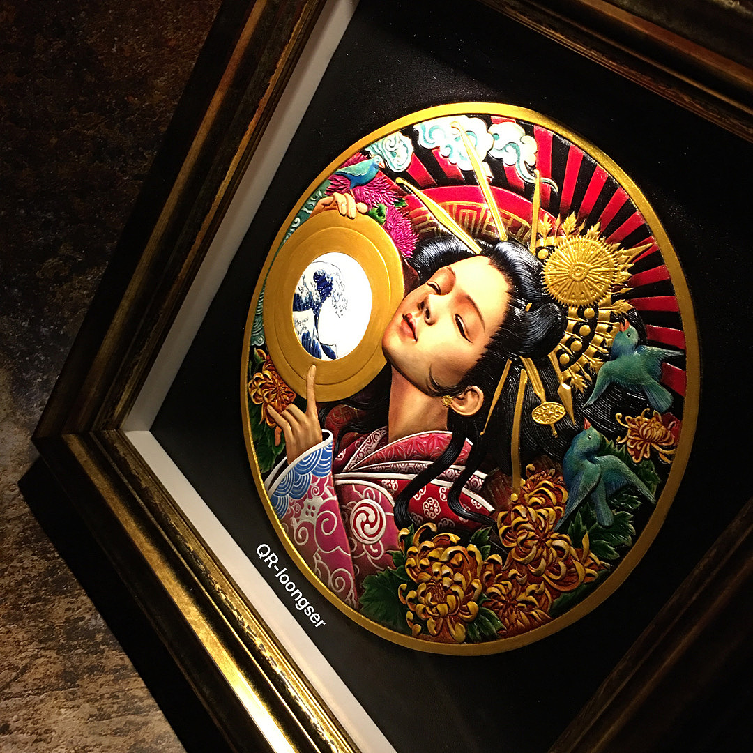 皮雕人物装饰画