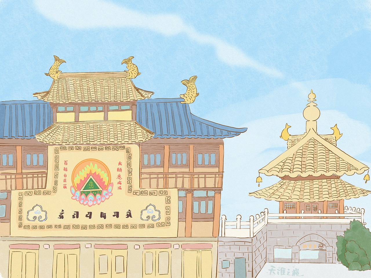 以簡單的心，赴生活的約 | 手繪城市-魔都（1-12/365）（圖ZMzI1OTg2OTM2） - 創(chuàng)作習(xí)作 - 站酷設(shè)計(jì)師畫畫滴天涯原創(chuàng)素材 - 站酷ZCOOL