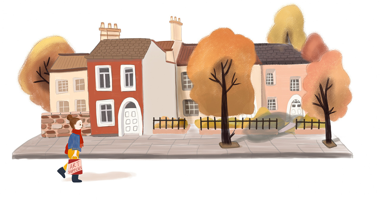 回家路-插畫（圖ZMTg3ODcyMzUy） - 創(chuàng)作習(xí)作 - 站酷設(shè)計(jì)師caoduoduo原創(chuàng)素材 - 站酷ZCOOL