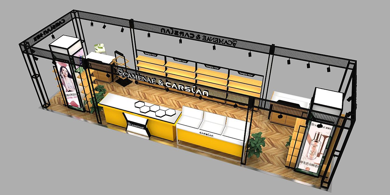 嘉媚乐与卡姿兰混合店中店岛柜（图ZMTQ3MjM3Mjcy） - 展陈设计 - 站酷设计师FL空间设计原创素材 - 站酷ZCOOL