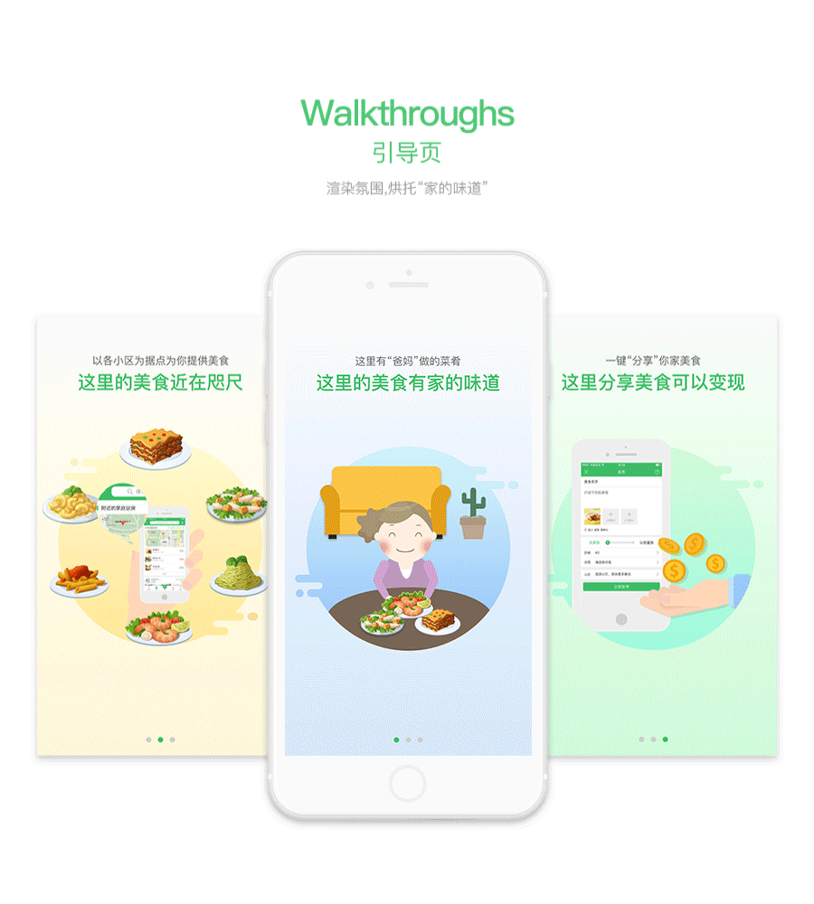 家庭廚房-2016年APP作品（圖ZOTIzMjU2MDg=） - APP界面 - 站酷設(shè)計師茉顏朵朵原創(chuàng)素材 - 站酷ZCOOL