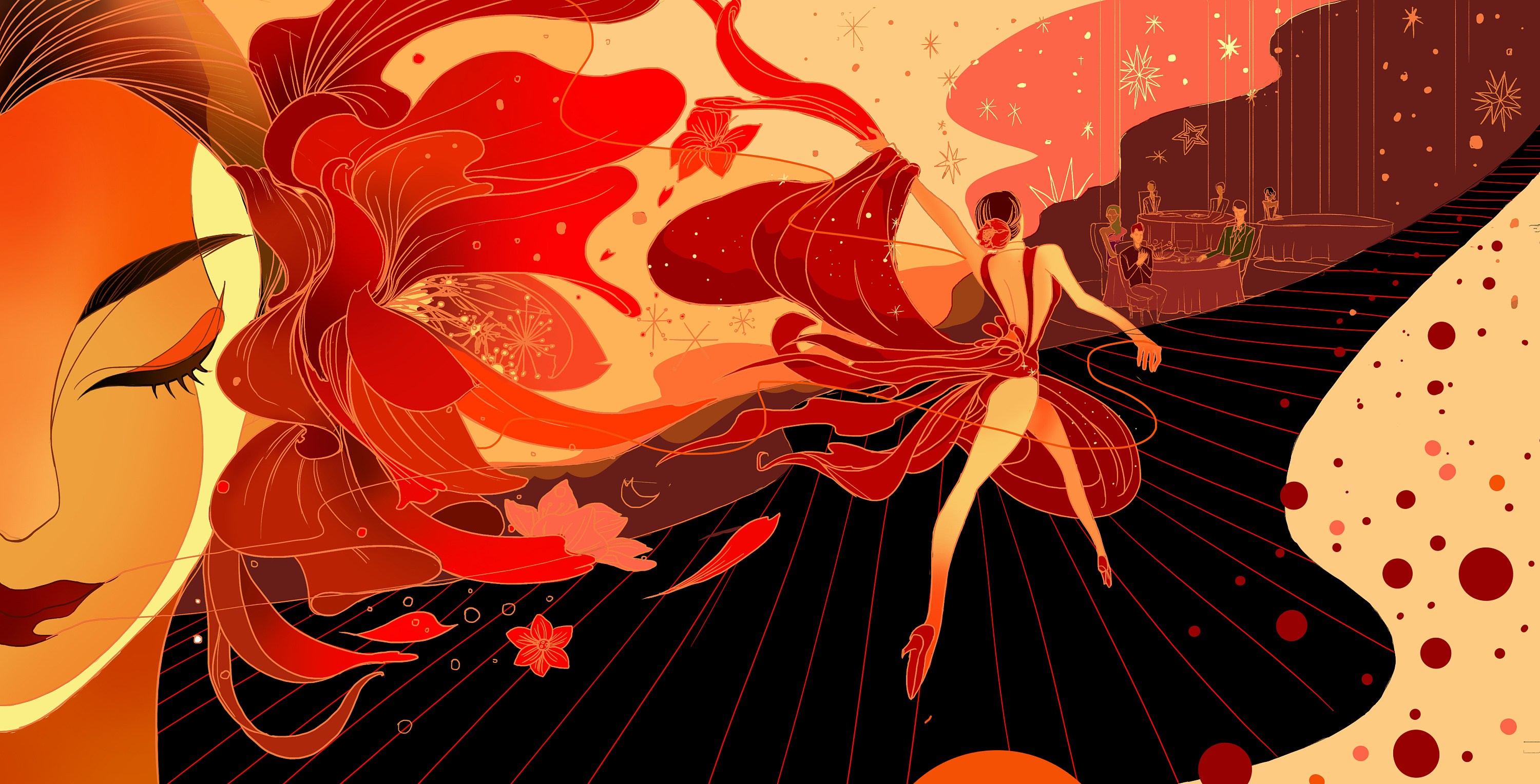 舞|插画|插画习作|袁飞飞 - 原创作品 - 站酷 (zcool)