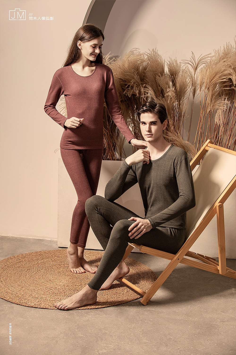 人像摄影 ×『保暖内衣』 | 男士女士秋衣 产品静物摄影