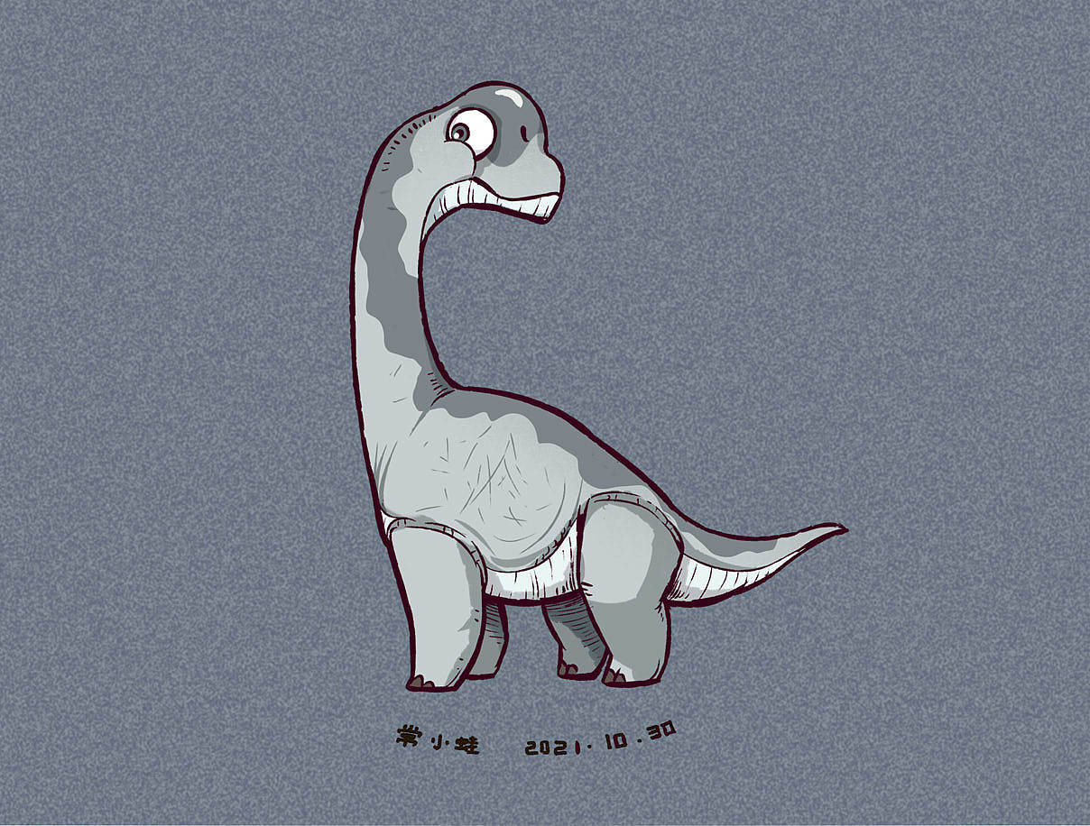 可爱恐龙系列第二弹_常小蛙-站酷zcool