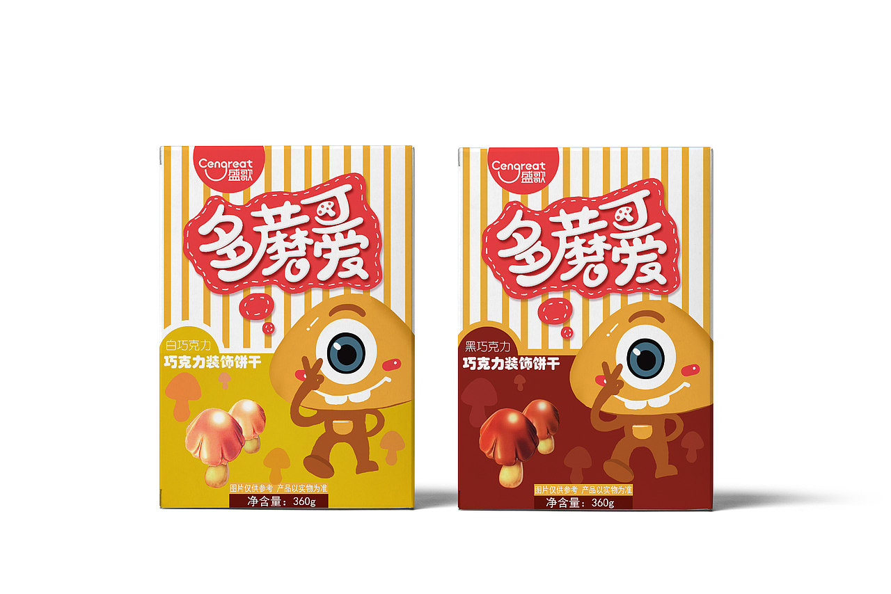 盛歌多磨可爱蘑菇饼干包装（图ZNDg0OTA3MTY=） - 包装 - 站酷设计师爱吃饼干的卡夫原创素材 - 站酷ZCOOL