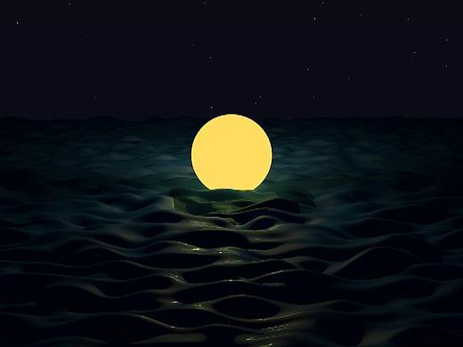 C4D夜海