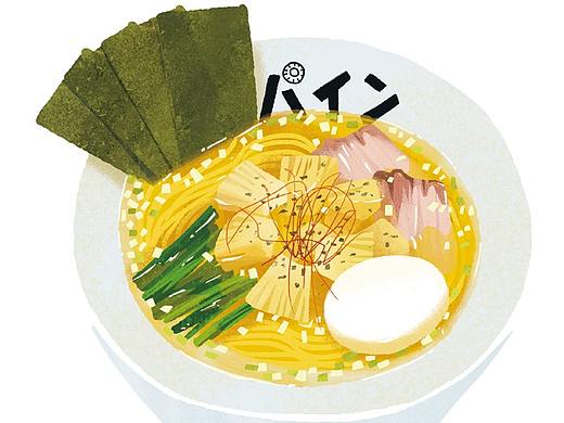美食插画 | 拉面