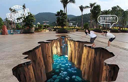 3d画 街头立体画 商场 景区 壁画 地面