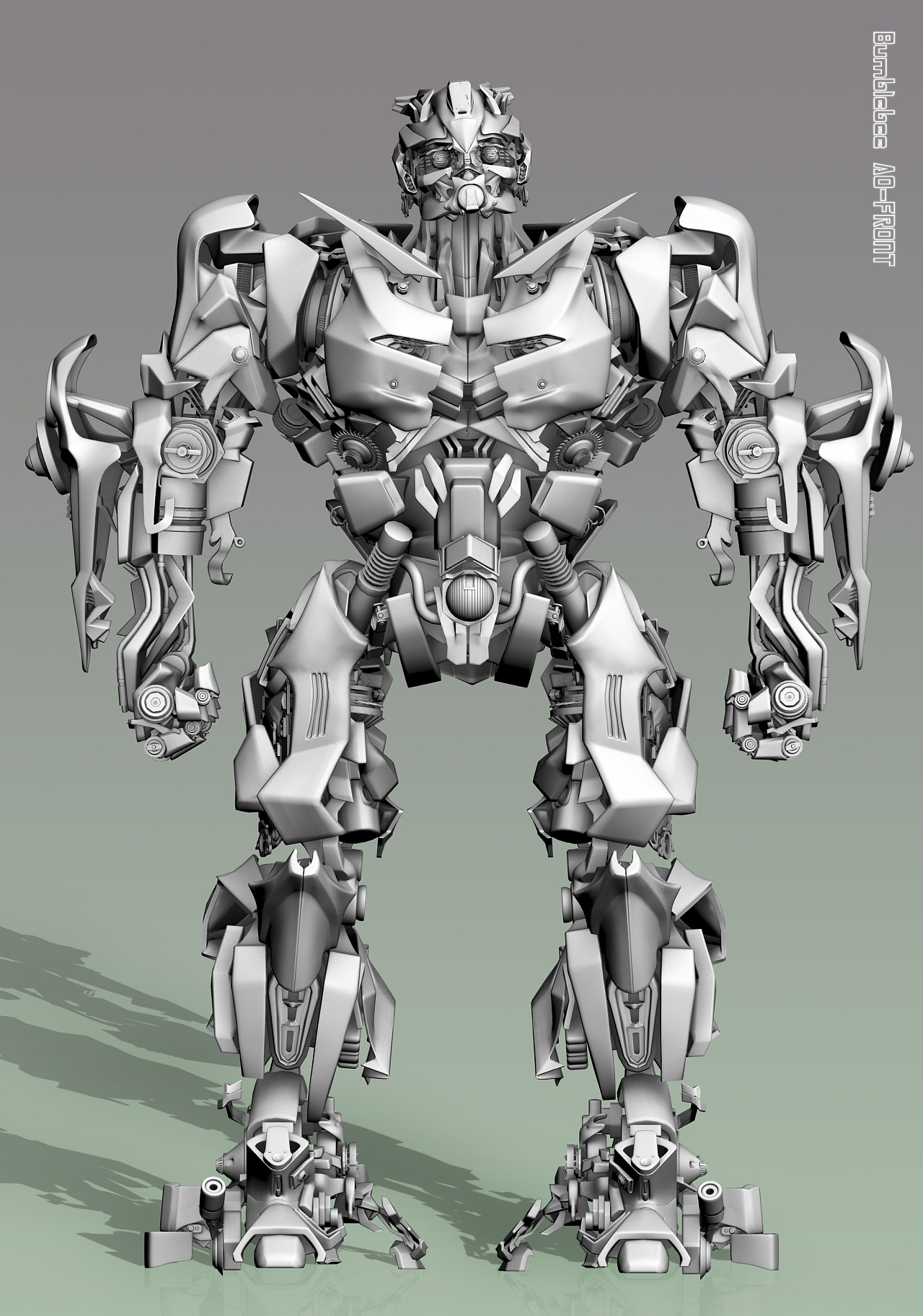 10多年前的个人练习-大黄蜂,变形金刚|三维|机械/交通|mghacker