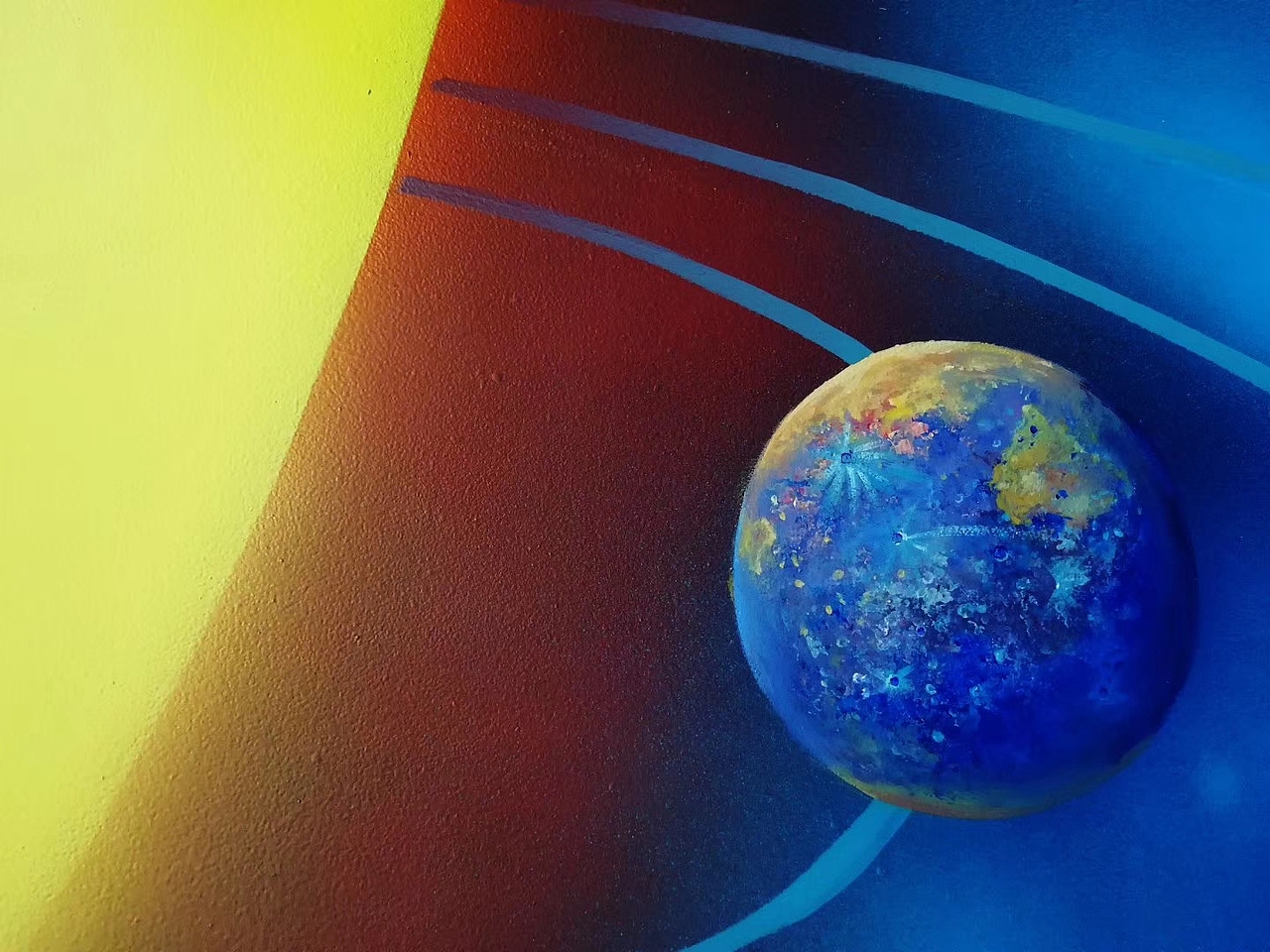彩绘星空画（图ZMTM5ODUyMjg4） - 新锐潮流插画 - 站酷设计师海南壁画墙绘原创素材 - 站酷ZCOOL