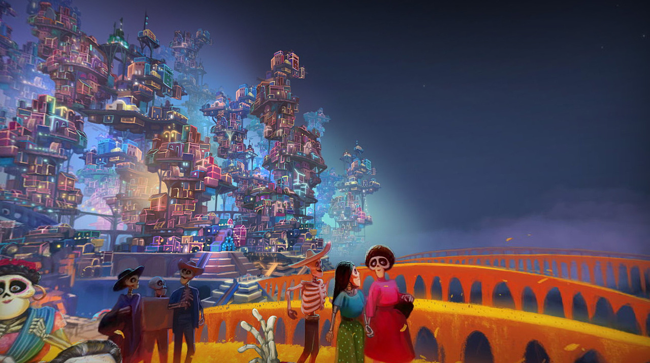 当我回到我的家族coco寻梦环游记同人全景图