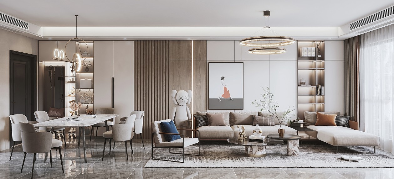 现代家居客餐厅