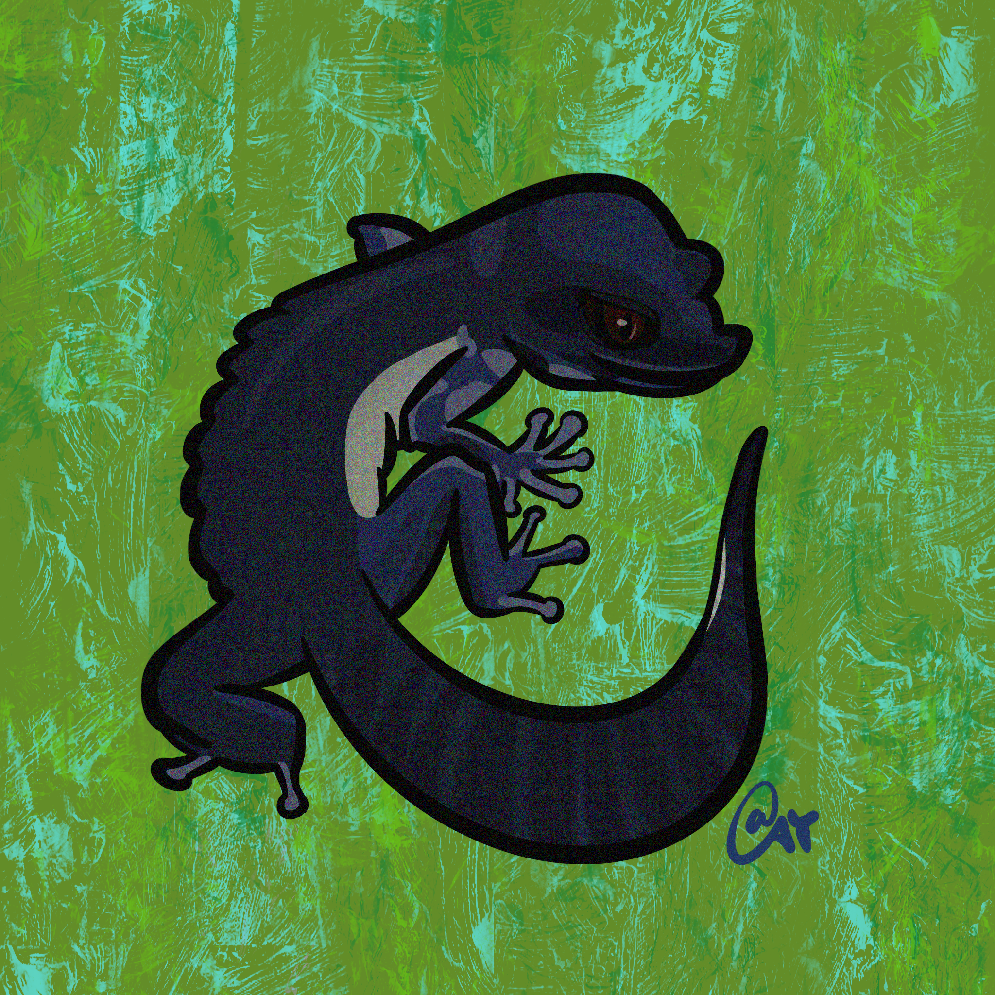 守宫|插画|艺术插画|z51275264 - 原创作品 - 站酷 (zcool)