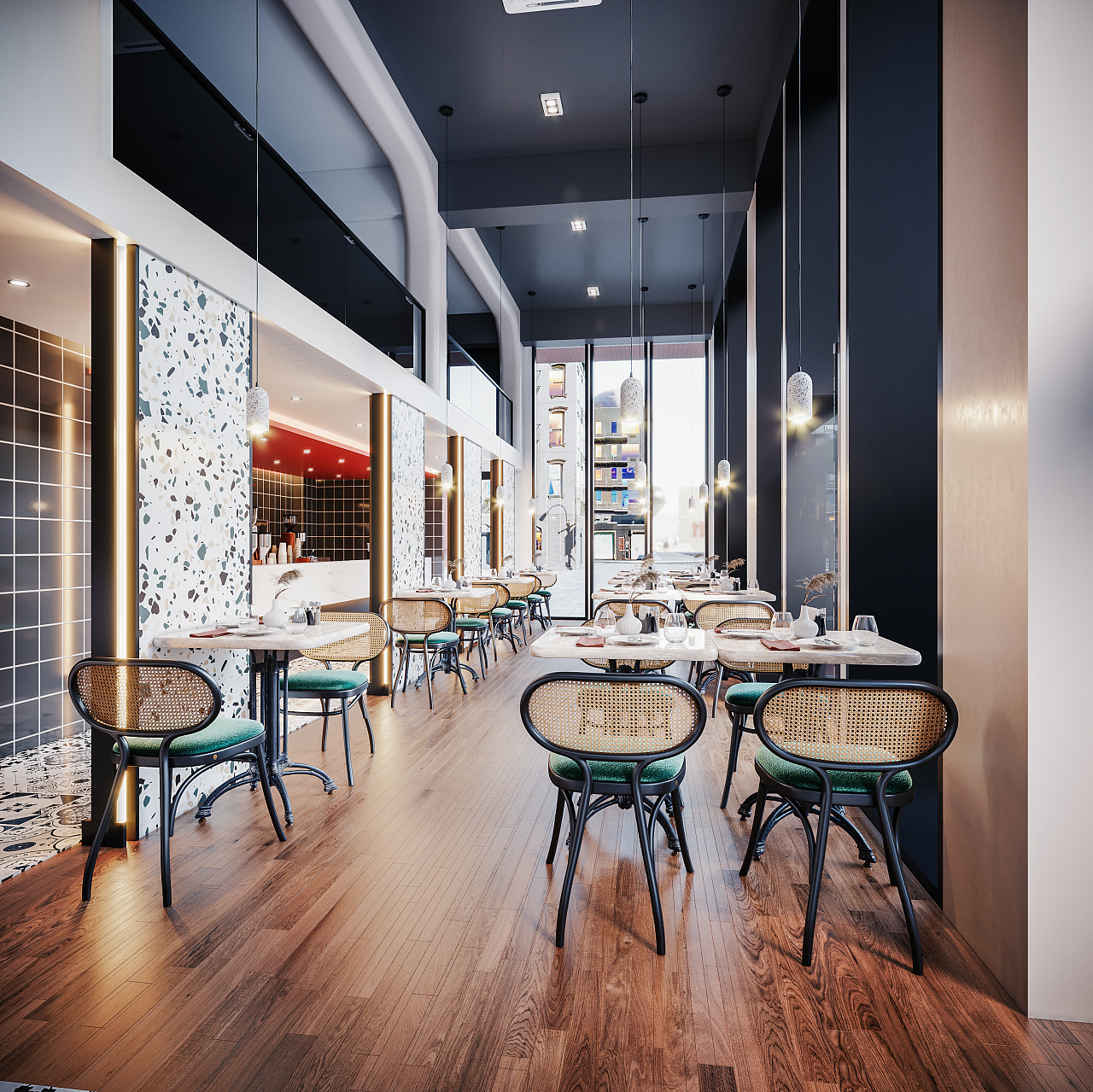 现代轻奢西餐厅—逸牛鲜生—慕白设计 小虎