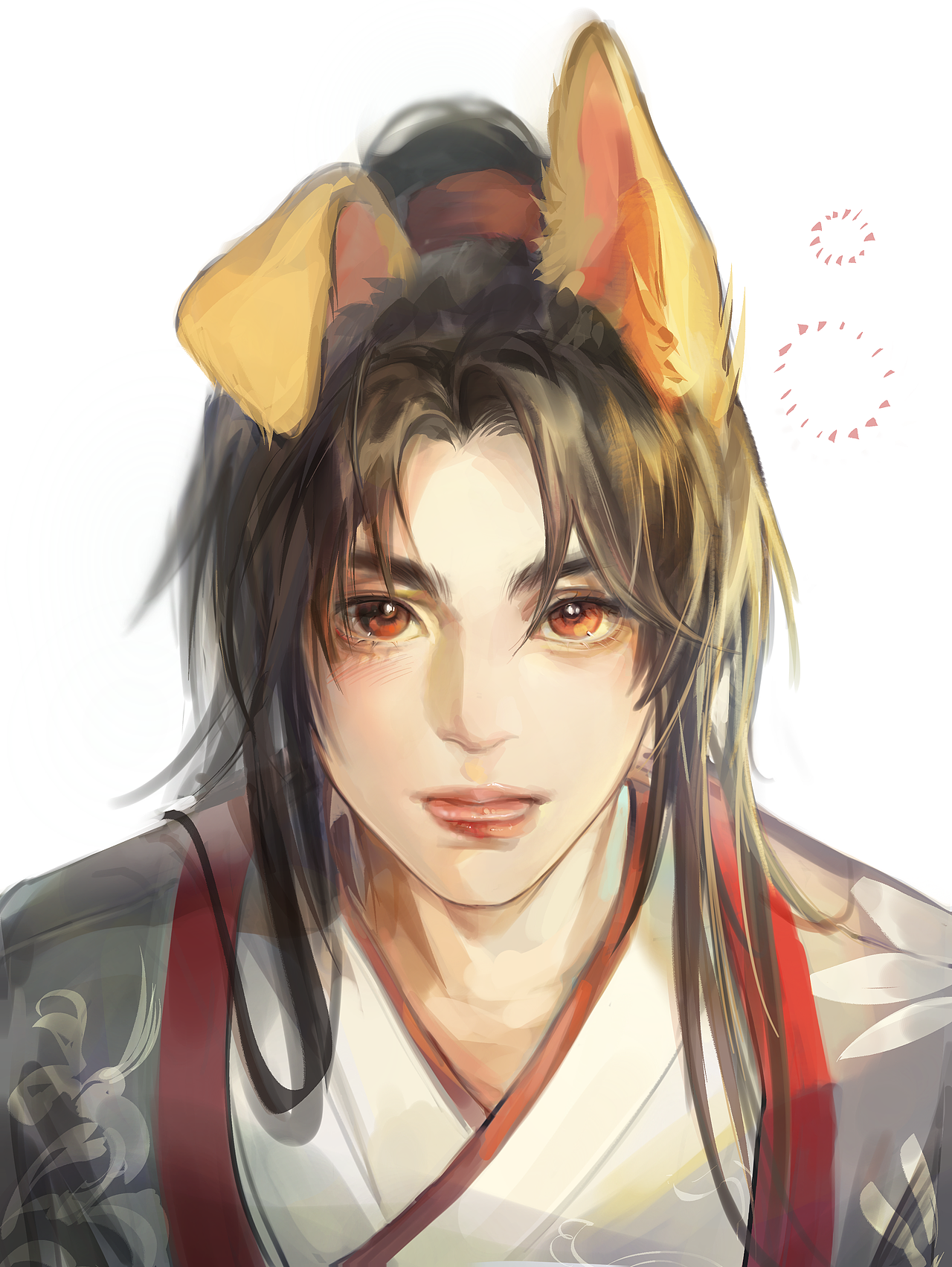 古风插画 灵猫传（图ZMzExNTkxNTk2） - 游戏原画 - 站酷设计师三三来迟ssan原创素材 - 站酷ZCOOL