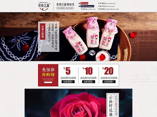 2018电商淘宝天猫京东云南特产极简民族风首页装修设计