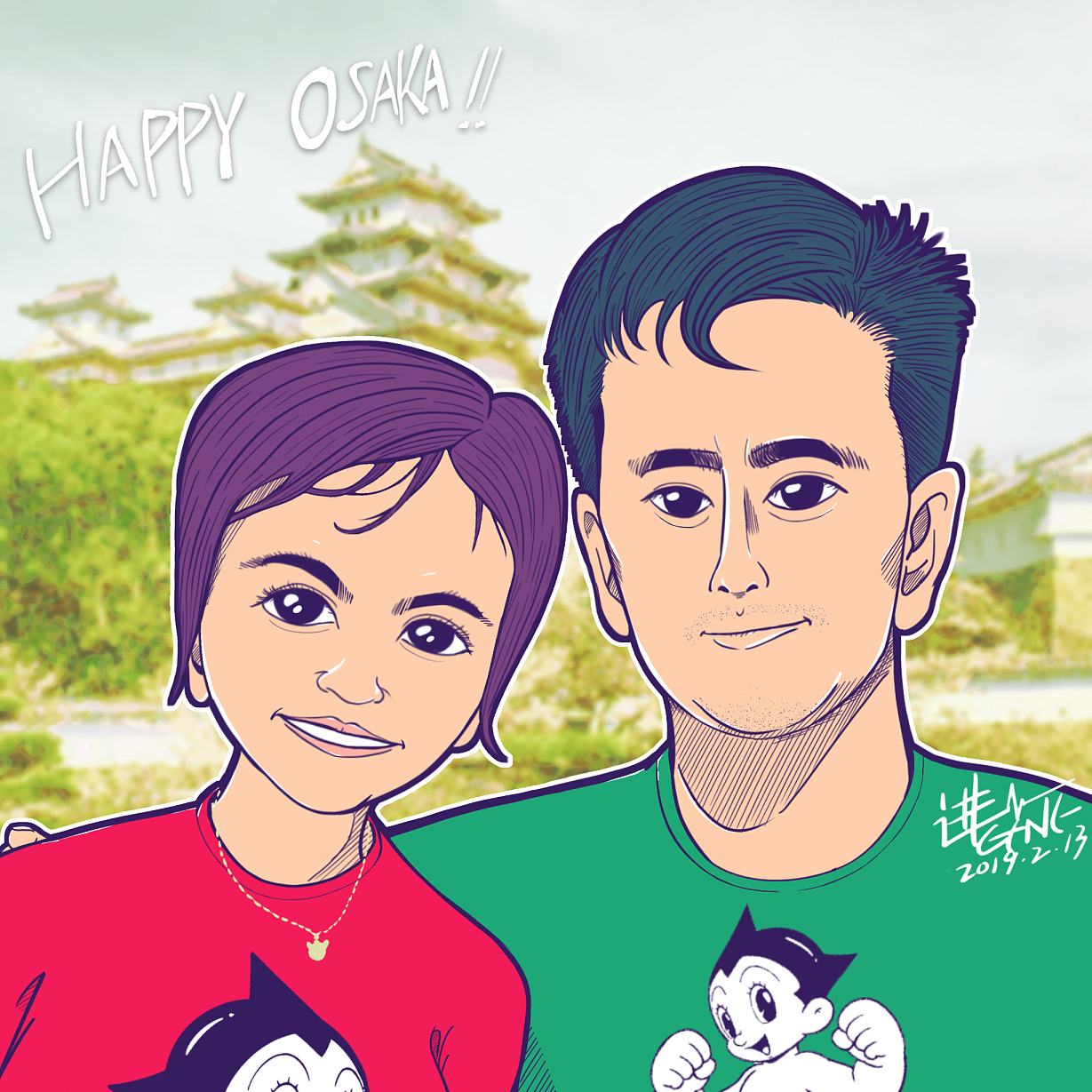 近期小作品（图ZMTUxNDQ3MDMy） - 单幅漫画 - 站酷设计师阿进似颜绘原创素材 - 站酷ZCOOL