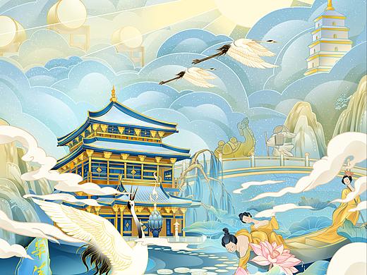 城市插画——西安