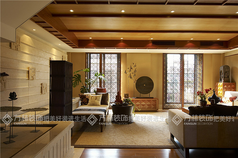 营口方林装饰简欧电视背景墙效果图