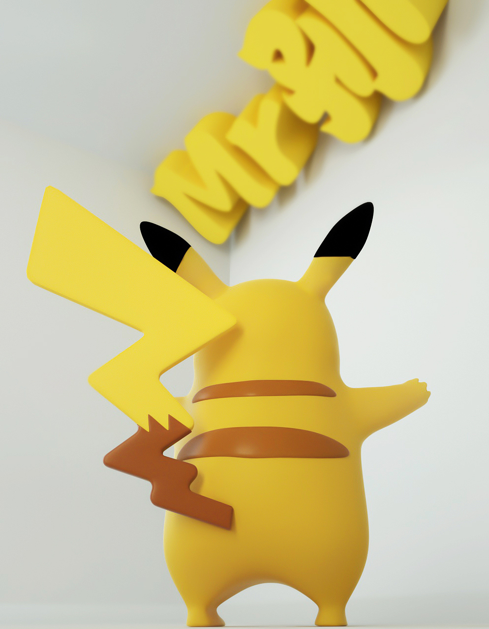 3d宠物小精灵皮卡丘c4d