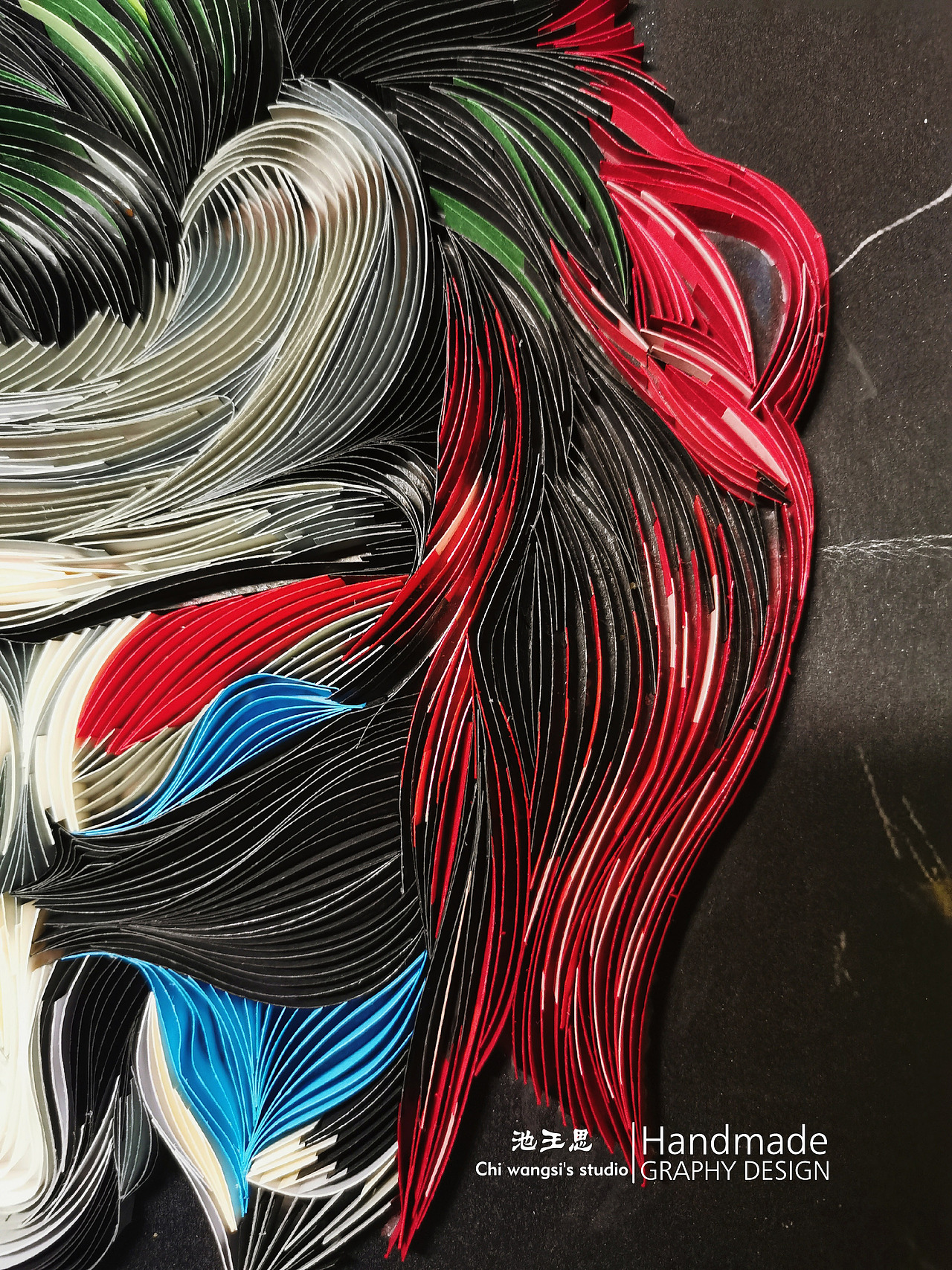 衍紙原創(chuàng)作品：《小丑-Joker》（圖ZMjM2MzI1MzQ4） - 其他手工藝 - 站酷設(shè)計師池王思原創(chuàng)素材 - 站酷ZCOOL