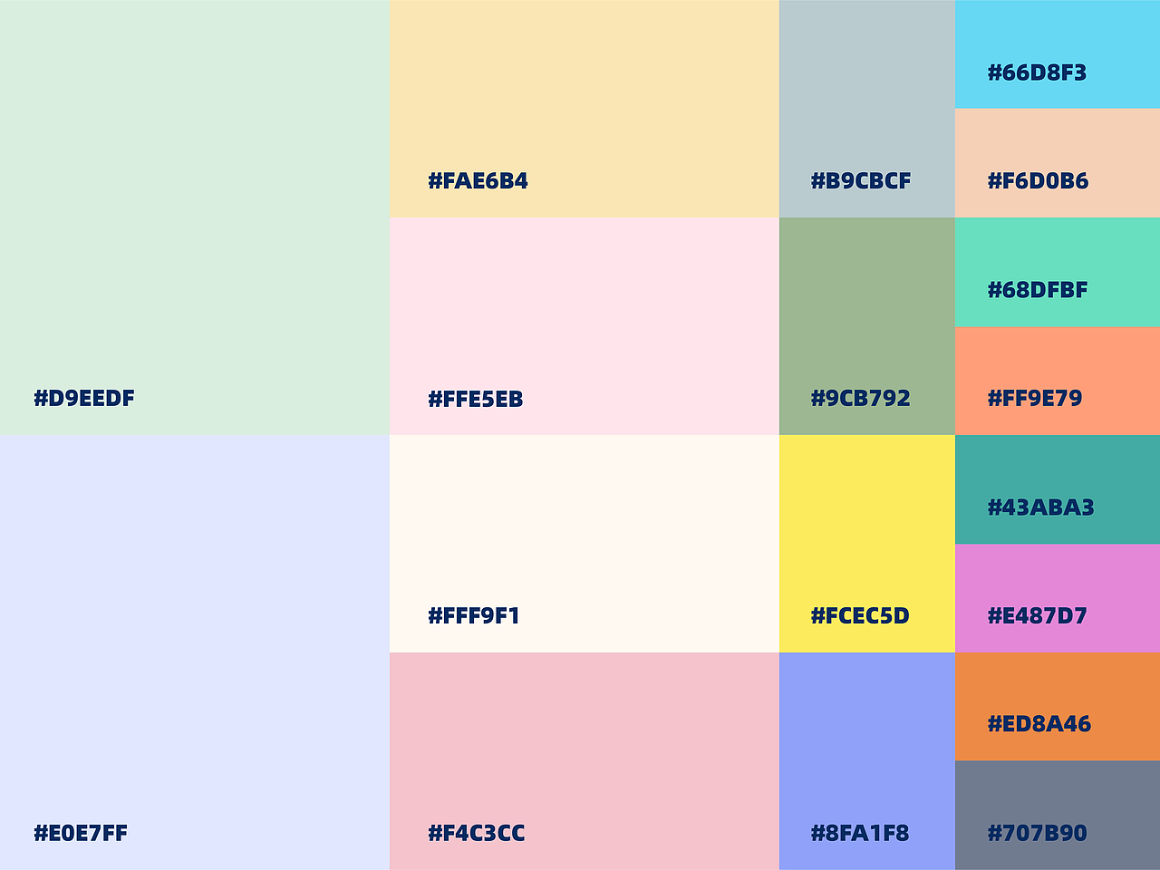 美妆品牌-插画情绪板