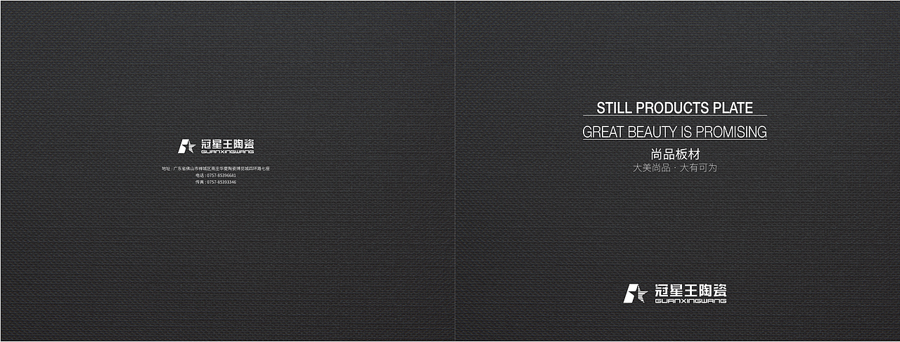 冠星王陶瓷画册设计