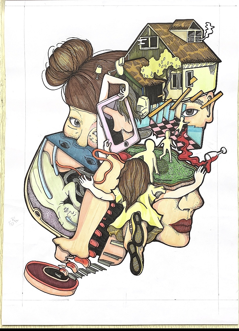 手绘 临摹 图创（图ZMjAzMjQyNTcy） - 商业插画 - 站酷设计师玺媛媛原创素材 - 站酷ZCOOL